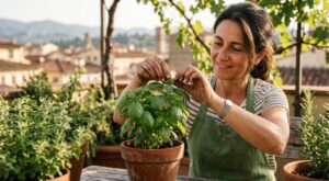 signora cima il basilico