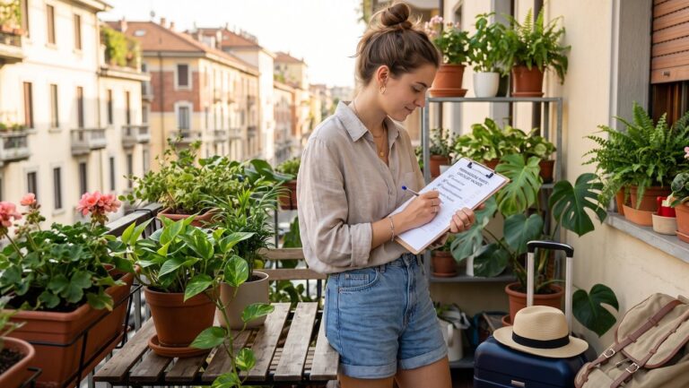 preparare piante vacanze checklist