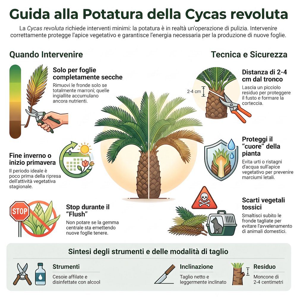 infografica potatura cycas revoluta